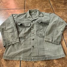 VTG 40s Distressed WWII US Army HBT Herringbone Jacket 13 Star Med picture