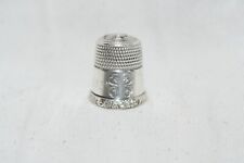 VINTAGE STERLING SILVER SEWING THIMBLE 