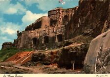 El Morro Castle Fort Walls Old San Juan Puerto Rico Postcard Unposted picture
