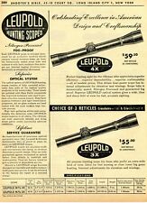 1962 Print Ad of Leupold M7b 4X & 3X Hunting Rifle Scope picture