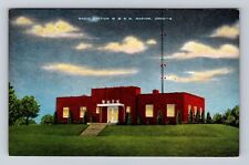 Marion OH-Ohio, Radio Station, Antique, Vintage Souvenir Postcard picture