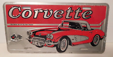 Chevy Corvette Novelty Metal License Plate NEW  -Sports Car Of New Decade picture