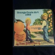 Vintage Orange Crate Art Calendar 1982 Pomona First Federal Savings California picture