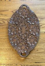 Vintage Anglo-India Hand Carved Wooden Platter picture