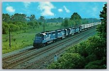 Conrail 3333 GP40 Oneida NY Piggy Back Freight Postcard R13 picture