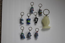 Lot of 9 Star Awards Sharks Keychains picture
