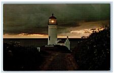 Long Beach Washington WA Postcard North Head Lighthouse Peninsula c1960 Vintage picture