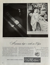 1940s Elgin Watches 21 Jewel Lord Elgin Lady Elgin IL Lincoln Neb VTG Print Ad picture