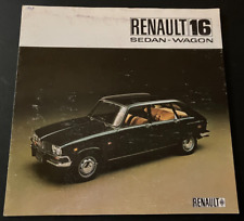 Vintage 1969 Renault 16 - Original 8-Panel Foldout Sales Brochure - ENGLISH picture