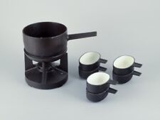 Digsmed Design, Denmark. Cast iron fondue set. Bowls with enamel lining. picture