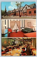 Postcard The Drawbridge Inn Sarnia Ontario Canada Motel Multiview picture