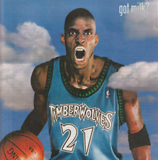 2002 Kevin Garnett Got Milk? Print Ad Poster Minnesota Timberwolves #21 NBA picture