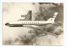 Boeing 720 Jet Aircraft Postcard Lufthansa Airline Aviation picture