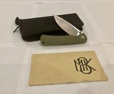 Monterey Bay Knives Old Guard M390, Green Micarta and Titanium picture