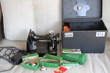 Singer Featherweight 221 Sewing Machine 1957, Case, Attachments & Buttonholer picture