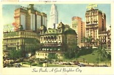 View of Buildings at Downtown Sao Paulo, A Good Neighbor City, Brazil Postcard picture
