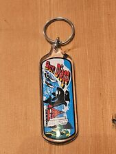 Vintage Seawold Acrylic Keychain SHAMU The Killer Whale California Totally 80s picture