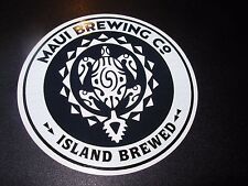 MAUI BREWING CO circl STICKER craft beer brewery Big Swell CoCoNut Porter Hawaii picture