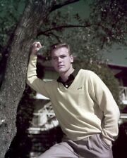 Tab Hunter handsome portrait in polo sweater 24x36 inch Poster picture