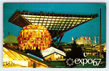 Expo 67 Montreal Quebec Canada Vintage Postcard BRL12 picture