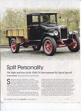 1928 - 1931 INTERNATIONAL HARVESTER SIX SPEED SPECIAL TRUCK 3 page COLOR Article picture
