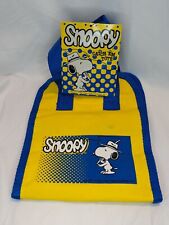 Snoopy Catch Em Childs Tackle Box Bag Tote Zip Woodstock Peanuts Fishing ZEBCO picture