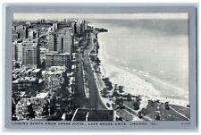 Chicago Illinois Postcard Looking North From Drake Hotel Lake Shore Drive c1960s picture
