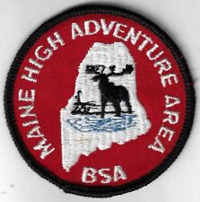 Maine High Adventure Area B.S.A. BSA Patch BLACK Bdr. [PL635] picture