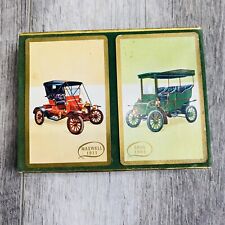 VTG Congress Playing Cards Pinochle Antique Cars 1904KNOX/1911 MAXWELL DOUBLE picture