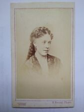 CDV Beautiful Young Lady Loose Wavy Hair Plaited Top by Henry Hering London picture