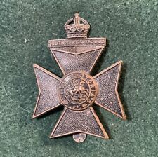 Genuine Queen Victoria’s Rifles 9th London Regiment Cap Badge R72 picture