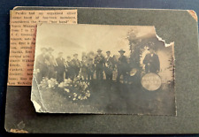 Very Old Photo & Article - Purdin Band North Missouri Boy Coronet Band picture