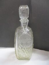 Vintage Glass Decanter with Plastic Scotch Tag picture