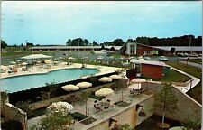 Gaithersburg MD-Maryland, The Washington Motel, Aerial Vintage Postcard picture