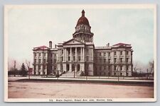 Postcard State Capitol Grant Ave Side Denver Colorado picture