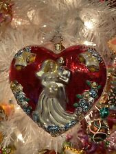 Christopher Radko Valentine Ornament - Valentine’s Day Wedding Heart 4”x4” picture