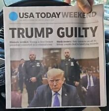USA Today Newspaper 5/31/24 - May 31 2024 - Convicted - Donald Trump Guilty picture
