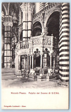 Niccolo Pisano Pulpito del Duomo di SIENA Italy Postcard picture