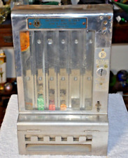Vintage C. 1930's Mills 1 cent Gum Subway Vending Machine- LIONS CLUB- no key picture