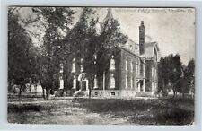 Mendota IL, Blackstone Public School, Street View, Illinois Vintage Postcard picture