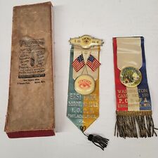Independent Order Of Odd Fellows 1900s Phila Ribbon +POS of A Memoriam Wash Camp picture