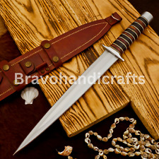 17” ARKANSAS TOOTHPICK Custom Handmade D2 Steel Hunting DAGGER KNIFE With Sheath picture