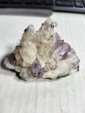 Calcite Crystals with Drusy Quartz, Amethyst, Highly Fluorescent picture
