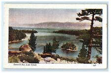 1934 The Emerald Bay Lake Tahoe California CA Posted Antique Postcard picture