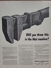 1942 Young & Rubicam Fortune WW2 Print Ad Q4 Wrench Homefront Propaganda Agency picture