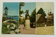 Vintage Postcard ~ 1964 NY World Fair Multiview of Massachusetts MA picture