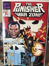 The Punisher: War Zone #1 Newsstand Die-Cut Cover (1992-1995) Marvel Comics picture
