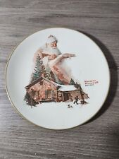 Vintage 1975 Gorham Ceramic Norman Rockwell Good Deeds Christmas Collector Plate picture