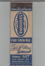 Matchbook Cover Hoff-Man Dry Cleaning Oneonta, NY **TALL FEDERAL** picture