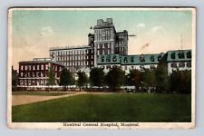 Montreal Quebec-Canada, Montreal General Hospital, Vintage c1924 Postcard picture